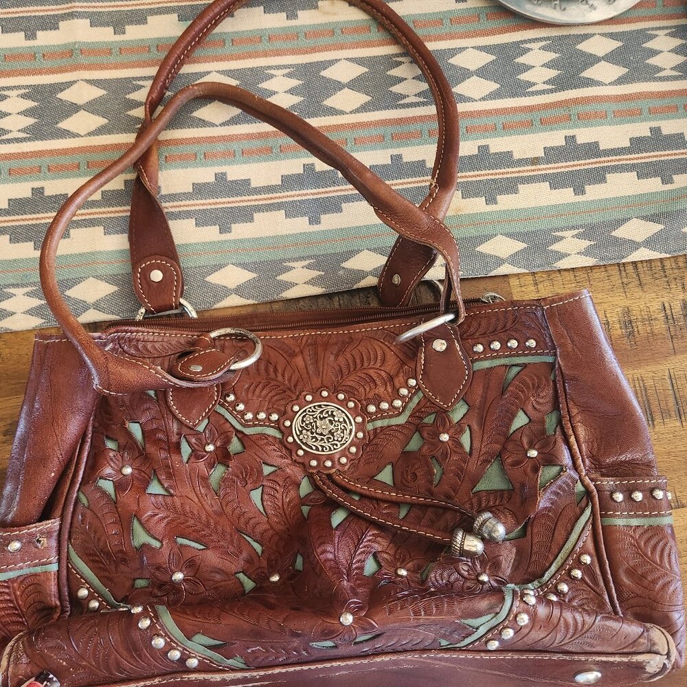 American West Leather Purse Handbag